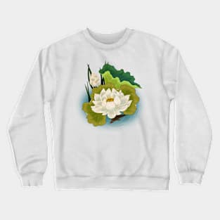 Minhwa: Lotus and Carp D Type (Korean traditional/folk art) Crewneck Sweatshirt